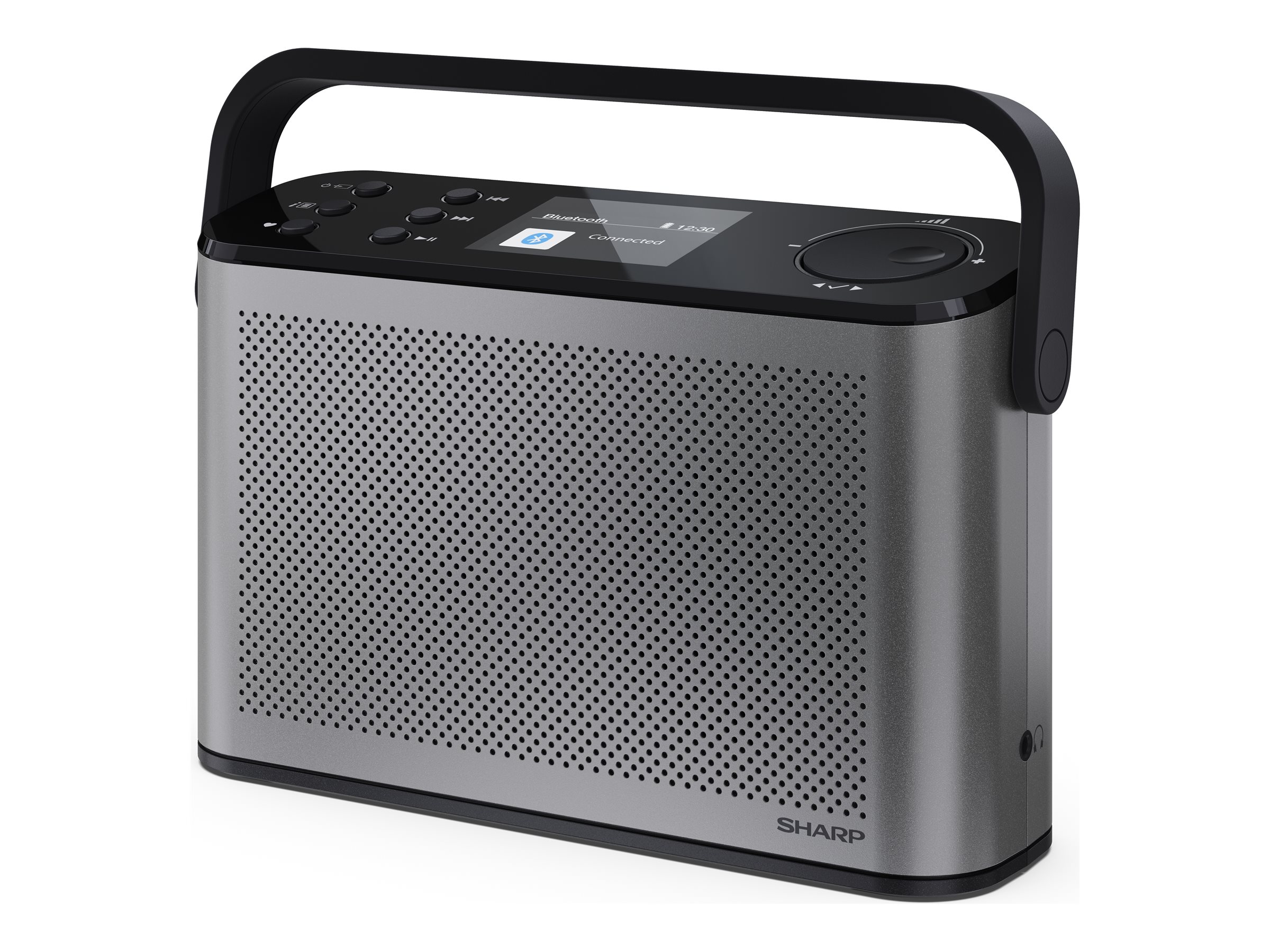 Sharp OSAKA Stereo Portable Digital Radio - DR-P540(GY) - USB port - Bluetooth - FM radio - Wireless connection