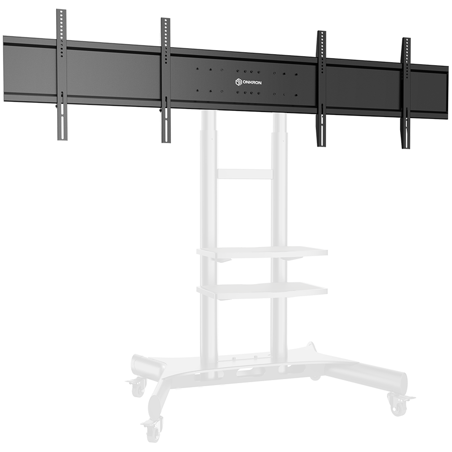 ONKRON Dual Screen VESA Panel Accessory for TS1881 Mobile TV Stand up to 90.9 kg, Black