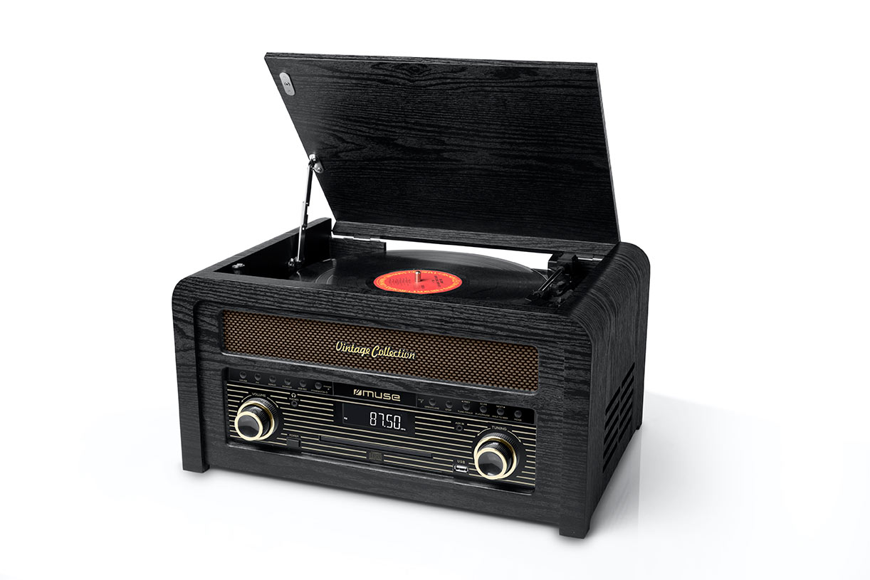 Muse - Turntable micro system - MT-115W - USB port - AUX in - CD player - FM radio - Wireless connection
