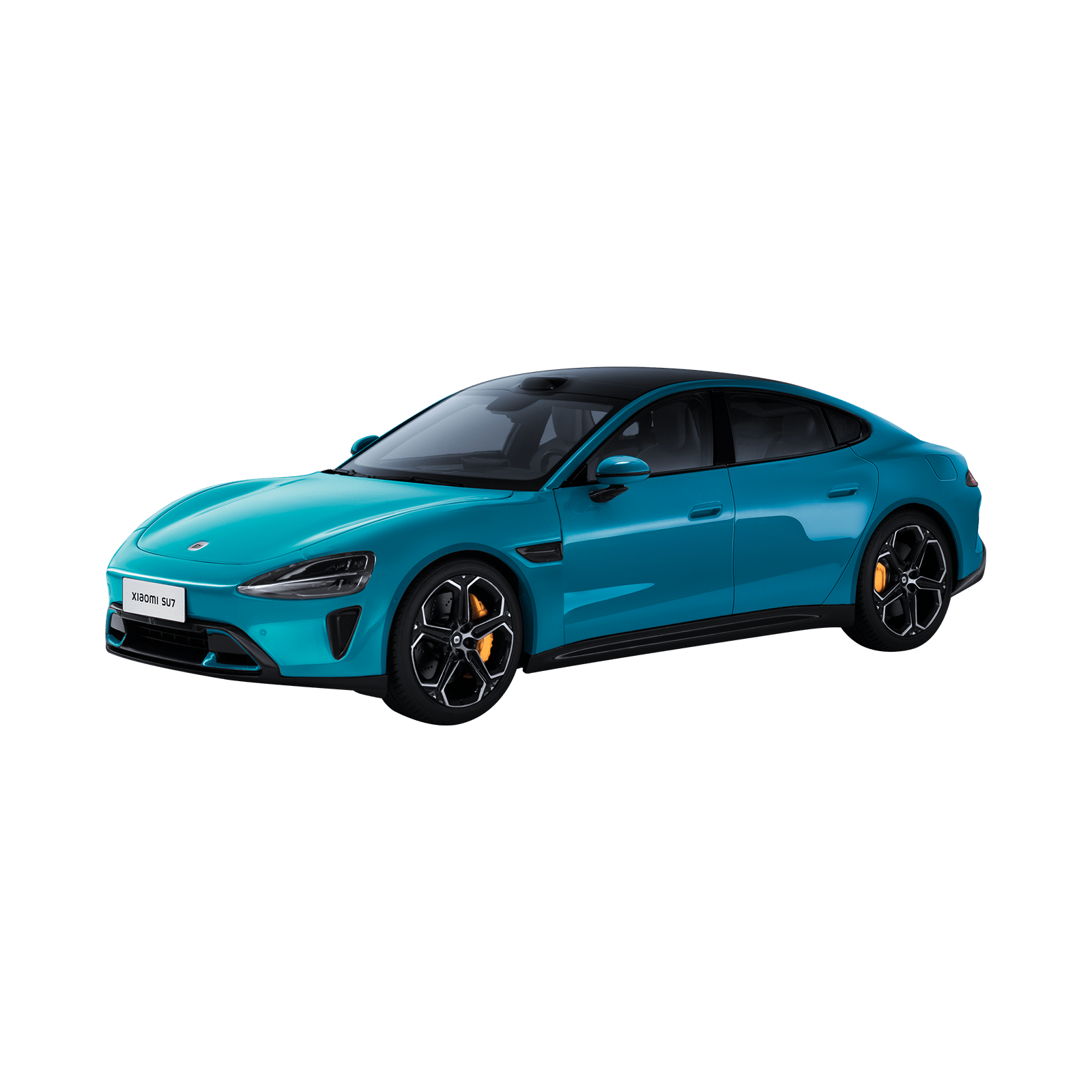 Xiaomi SU7 1:18 Die-cast Model Car - Aqua Blue - Zinc alloy, ABS, SAN and PVC
