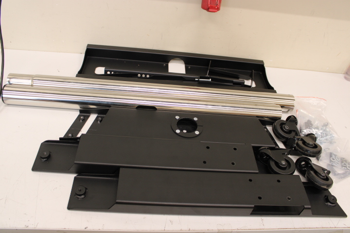 SALE OUT.  - EDBAK - Floor stand - TR5E - Trolleys & Stands - 42-65 " - Maximum weight (capacity) 50 kg - USED, SCRATCHED, MISSING HEXAGON WRENCHES - Black