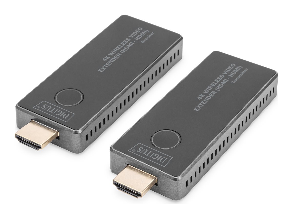 Digitus - 4K Wireless Video Extender, 30 m (HDMI - HDMI) - DS-55323 - Black/Silver