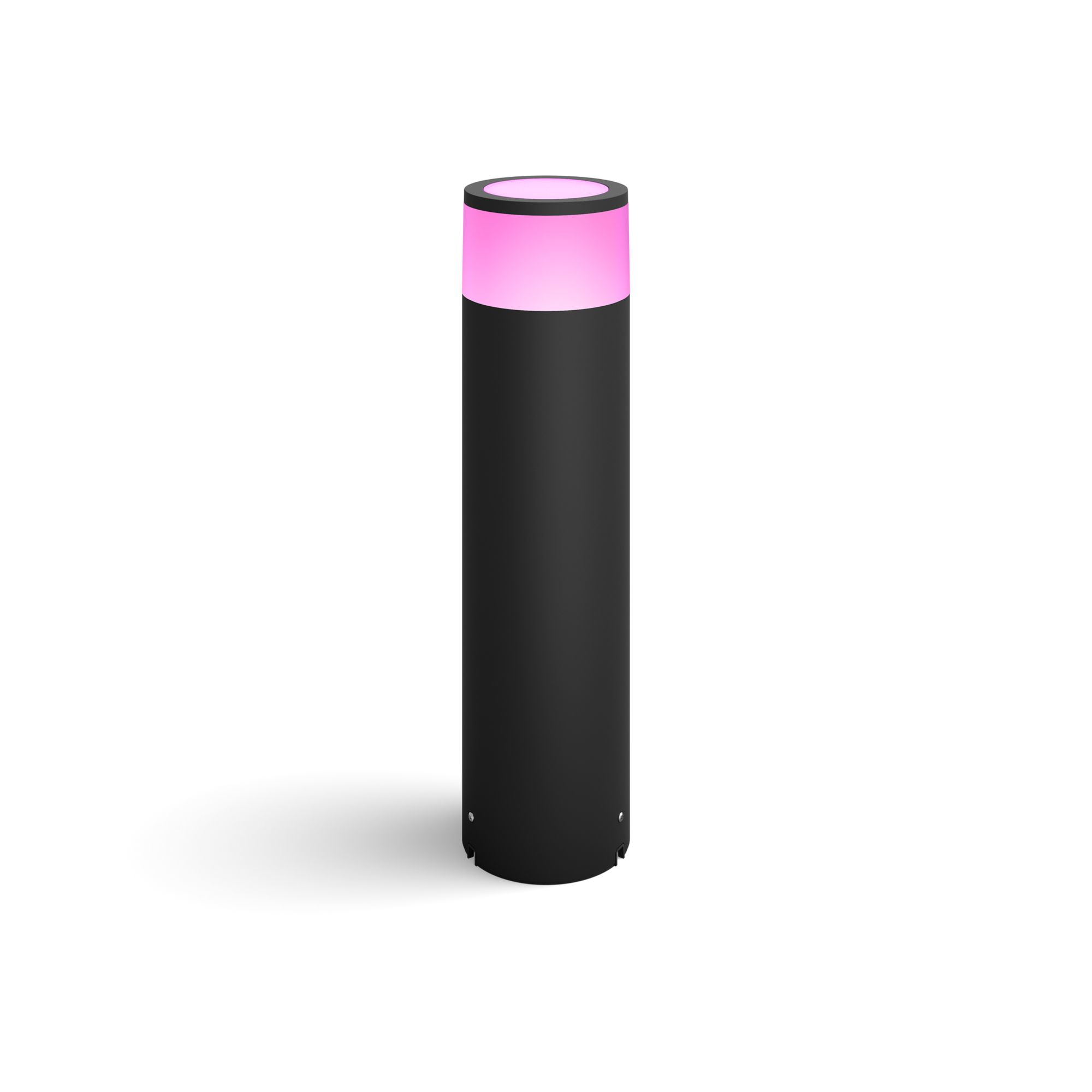Philips Hue WCA Calla Outdoor Large Bollard, Black - 8 W - 2000-6500 Hue White Colour Ambiance