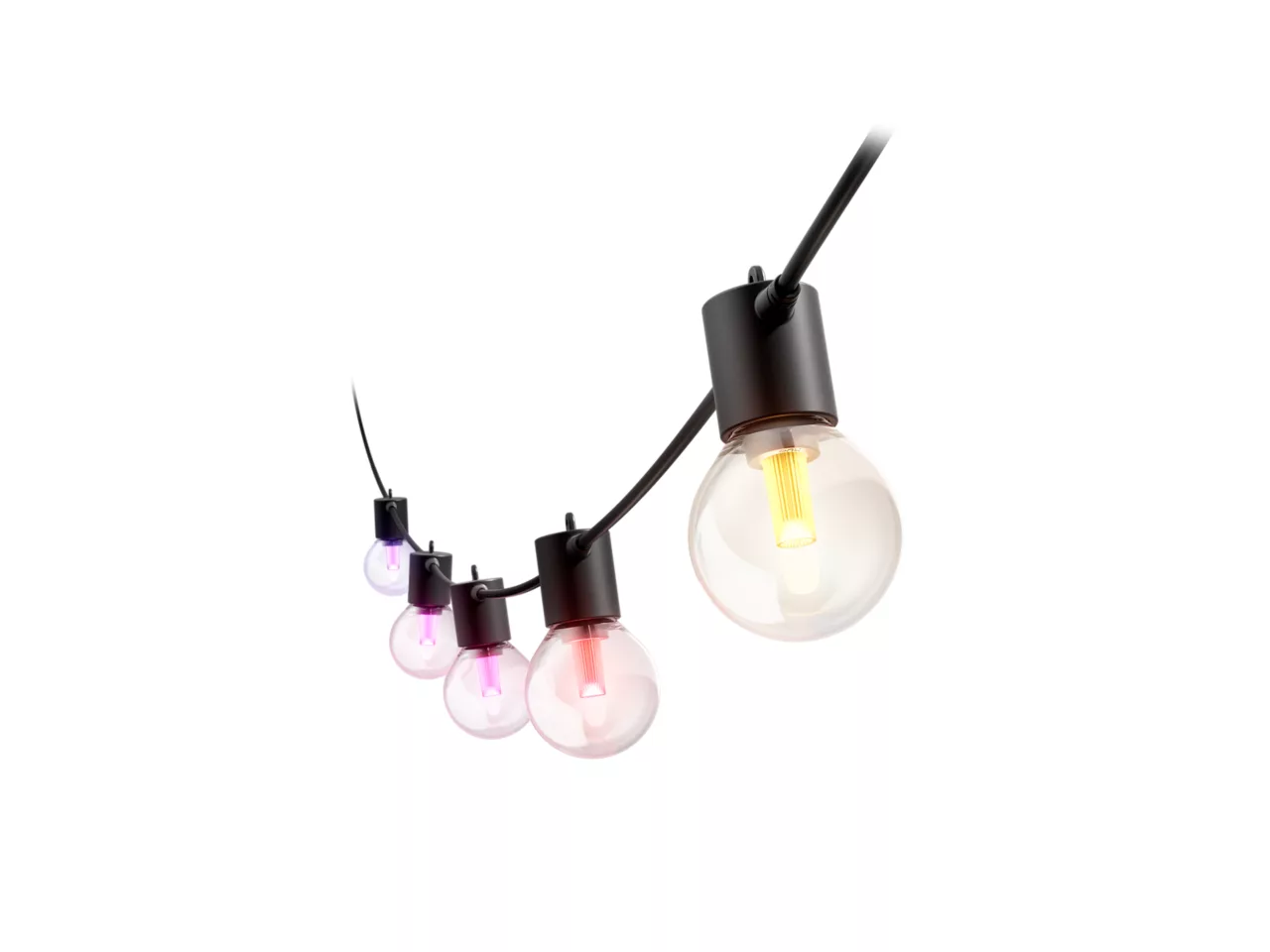 Philips Hue Hue Festavia Globe Outdoor String Lights, 14m Extension - 30 W