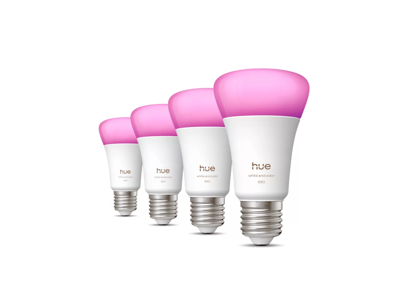 Philips Hue WCA 810 A60 E27 4P EU - E27 - 6 W - White and colour light - Bluetooth and Zigbee