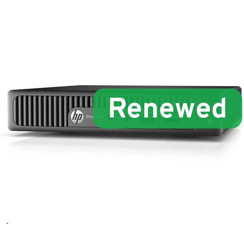 HP Renewed Grade A - ProDesk 400 G2 DM - Intel Core i3 - i3‑6100T - 8 GB - SSD - 128 GB - Intel HD Graphics 530 - Windows 11 Home