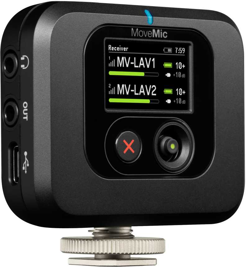 Shure Wireless Receiver For MoveMic - MV-R-Z6