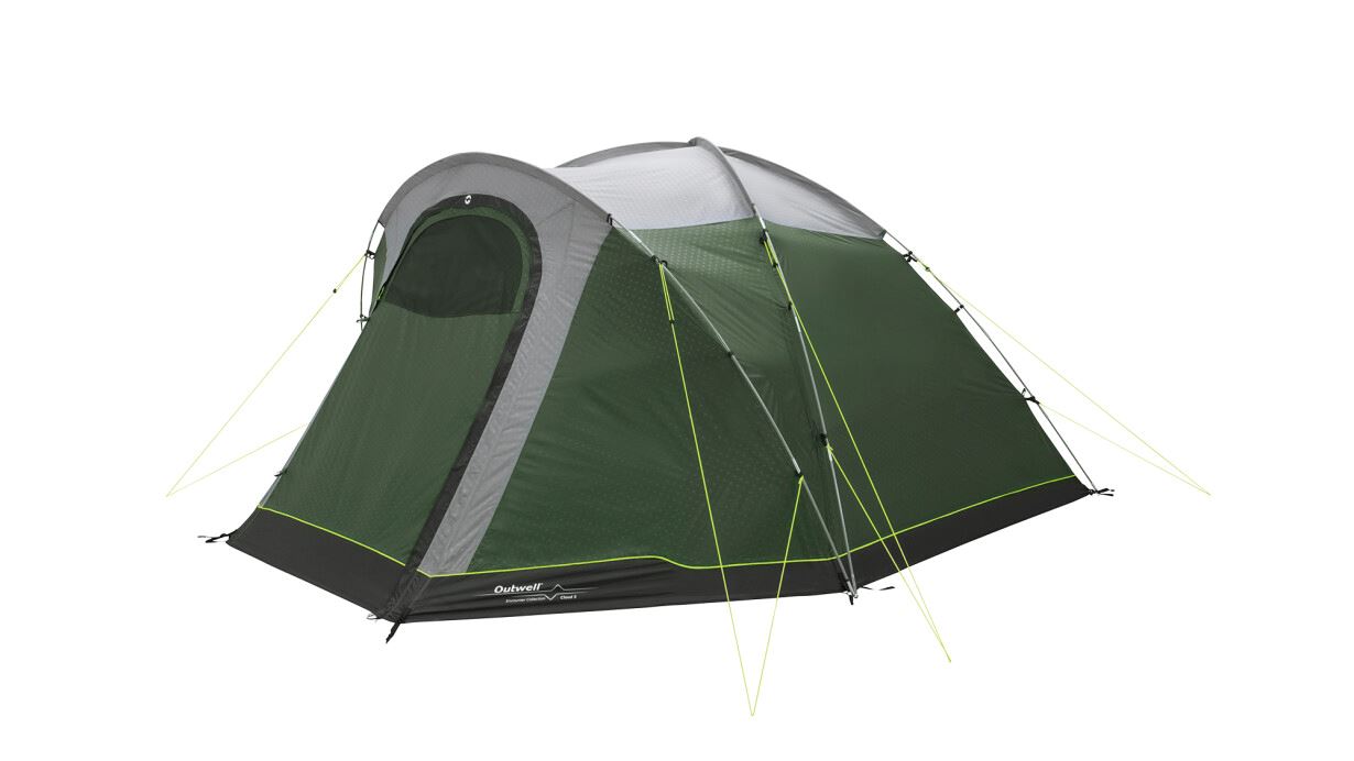 Outwell Two Room Dome Tent - Cloud 5 - 5 person(s) - Green