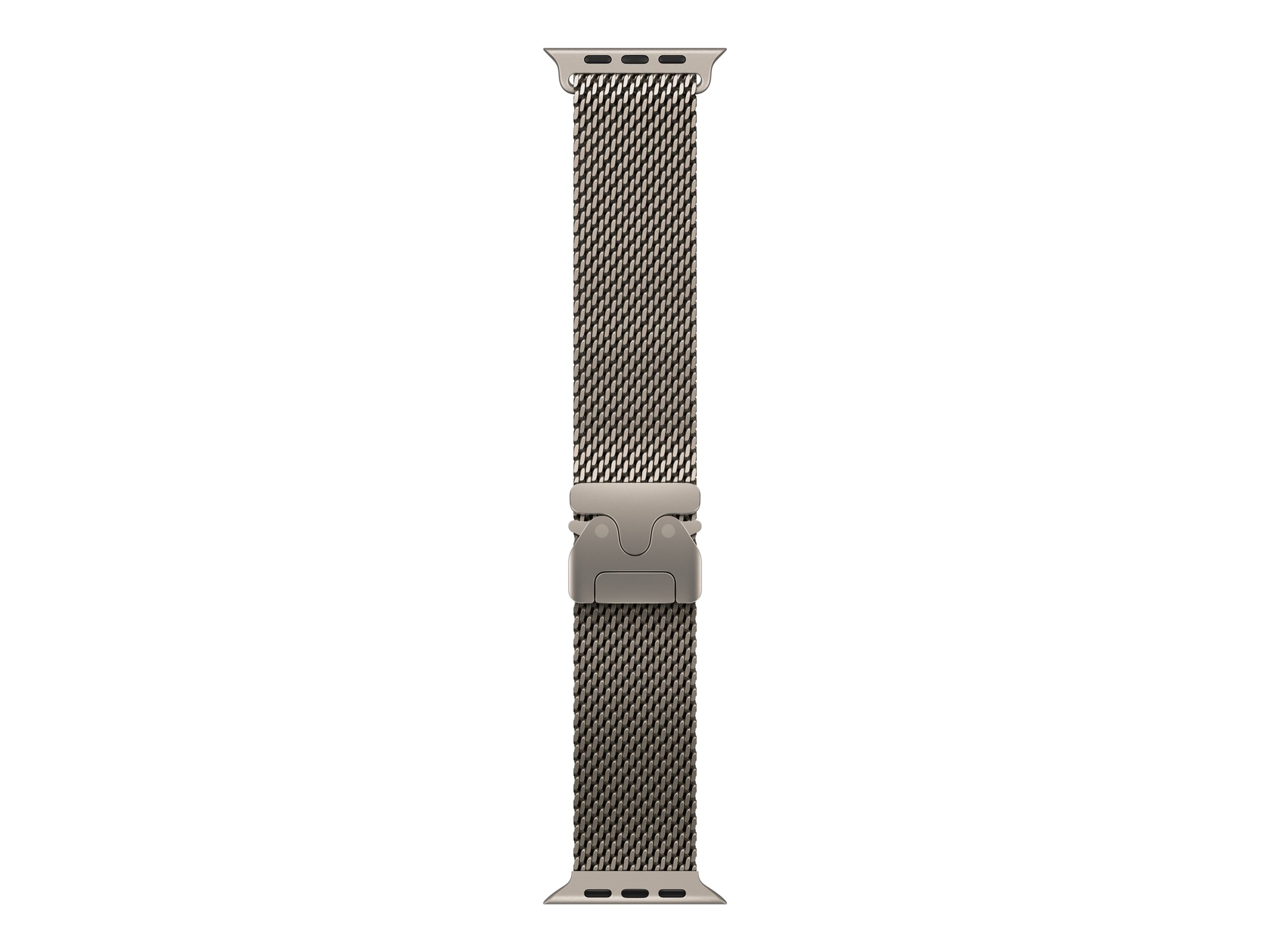 Apple - 49mm Natural Titanium Milanese Loop - Medium