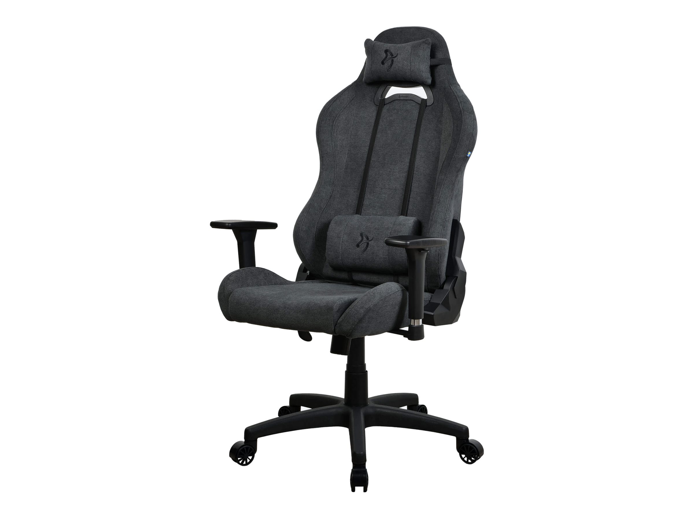 Arozzi Torretta SoftFabric - Gaming Chair - Frame material: Metal; Wheel base: Nylon; Cover: SoftFabric - Dark Grey