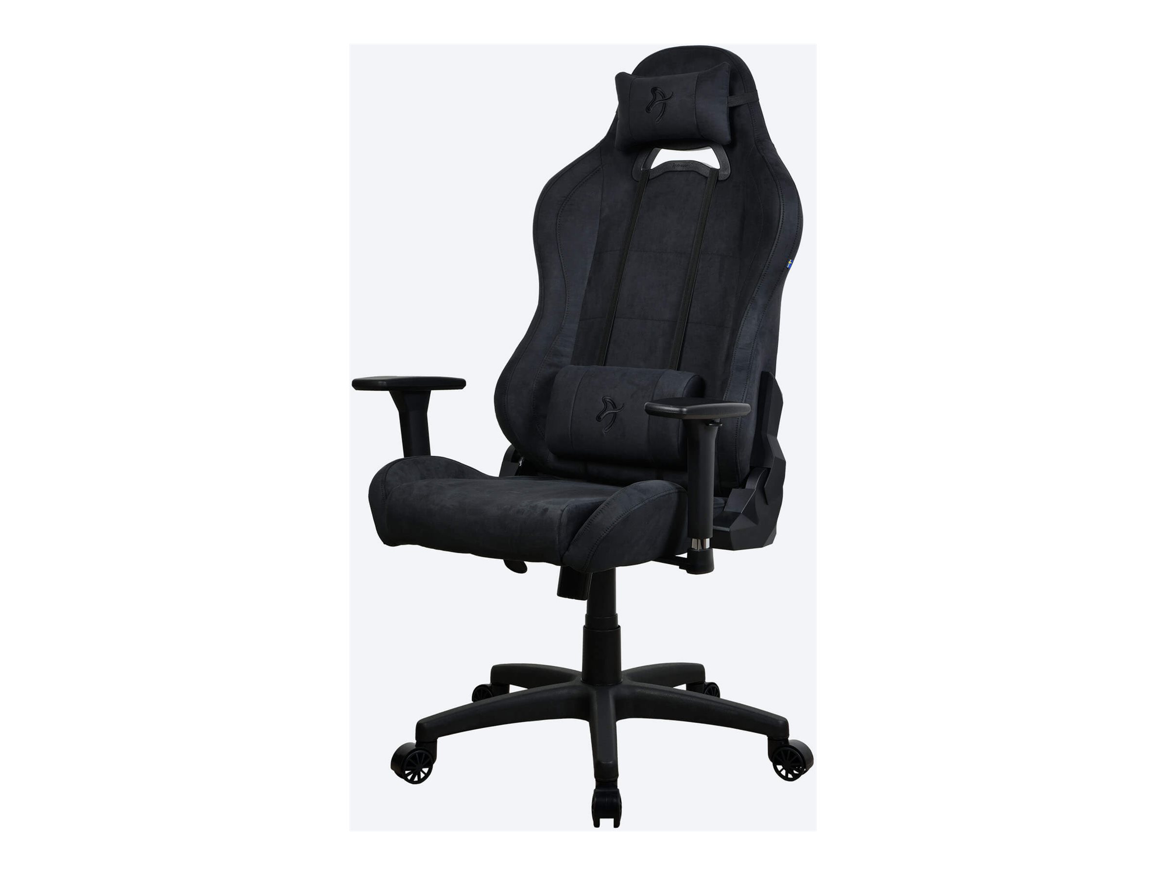 Arozzi Torretta SuperSoft - Gaming Chair - Frame material: Metal; Wheel base: Nylon; Upholstery: Supersoft - Pure Black