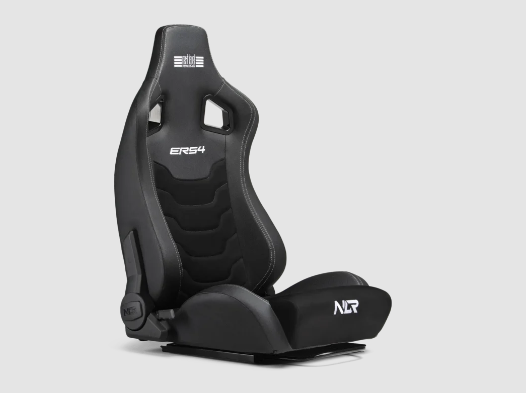 Next Level Racing - ERS4 Elite PU Leather & Suede Edition - Reclining Seat - PU Leather and Suede - Black