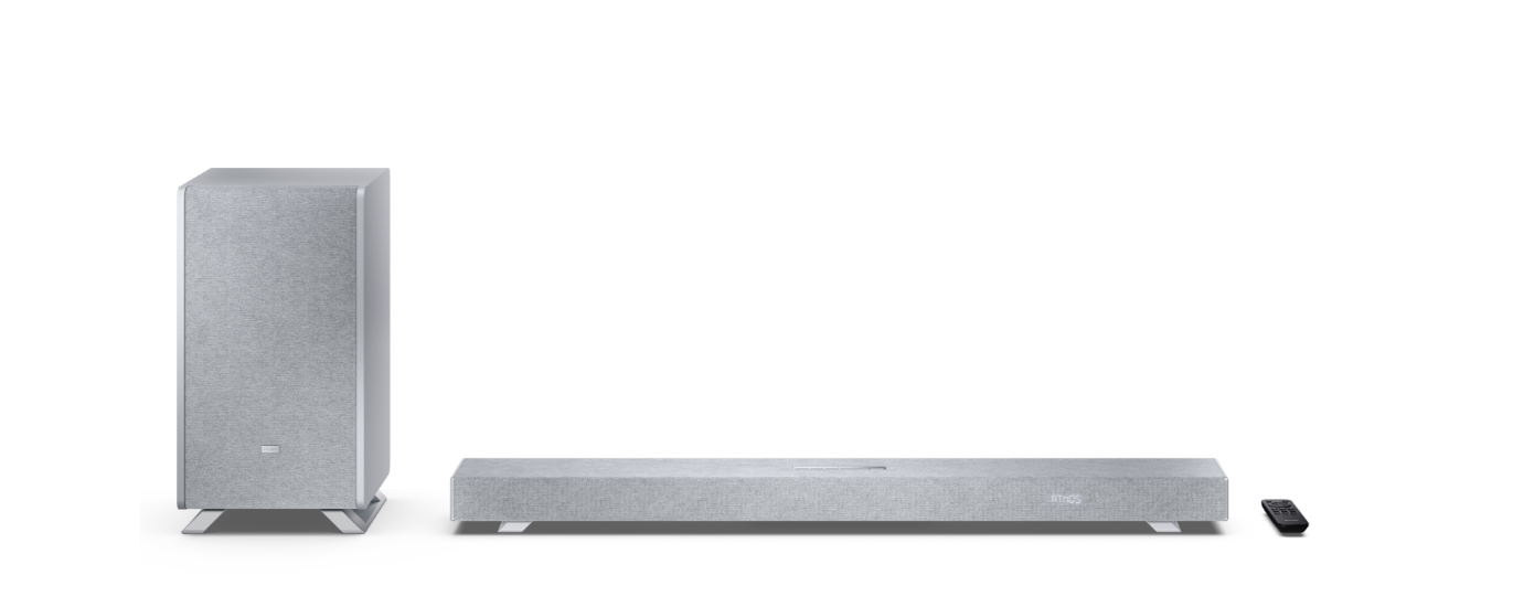 Sharp - 3.1.2 Dolby Atmos/DTS:X Soundbar with Wireless Subwoofer - HT-SBW53121(SL) - Bluetooth