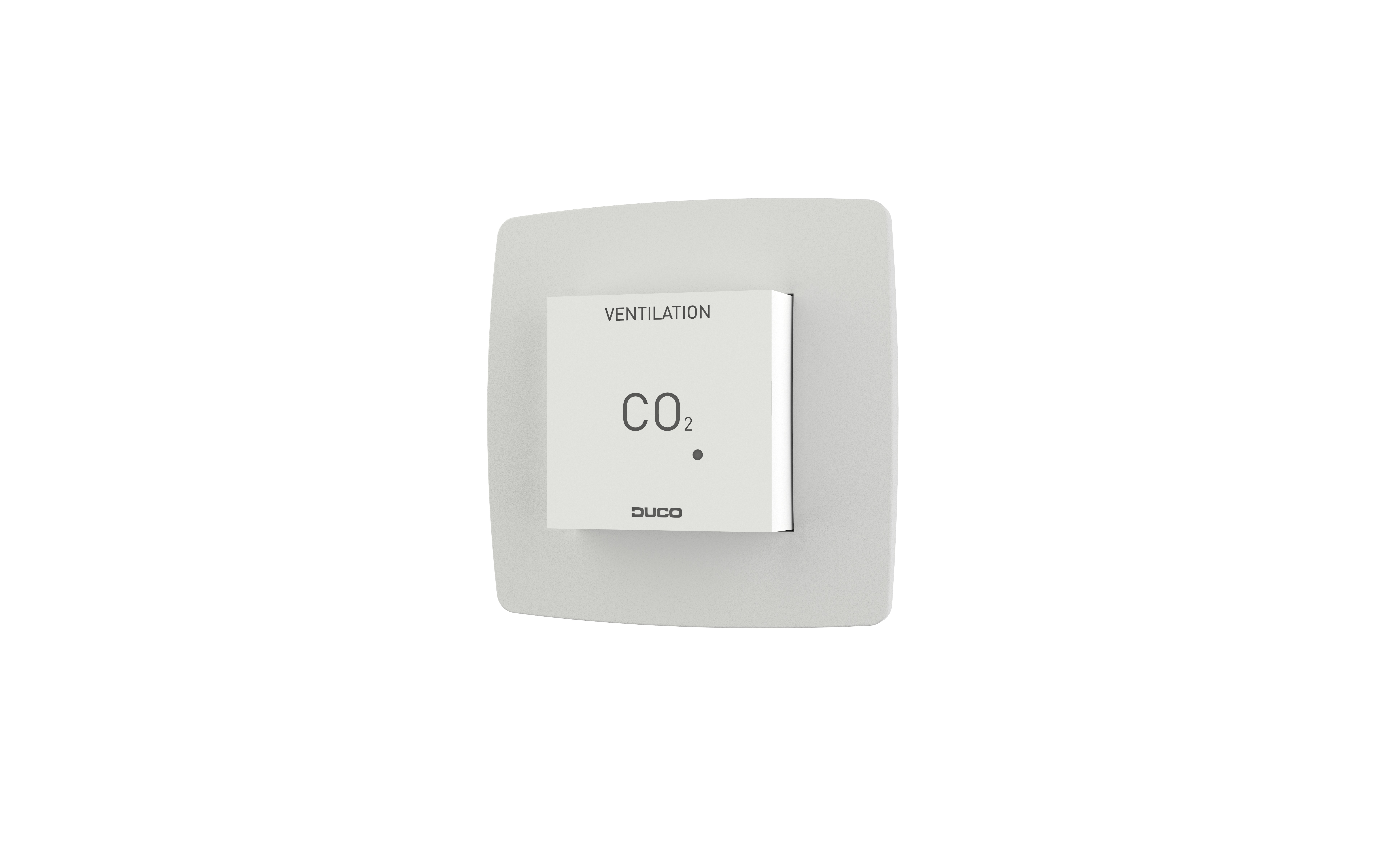 DUCO CO2 Room Sensor with Control RF/Wired, White