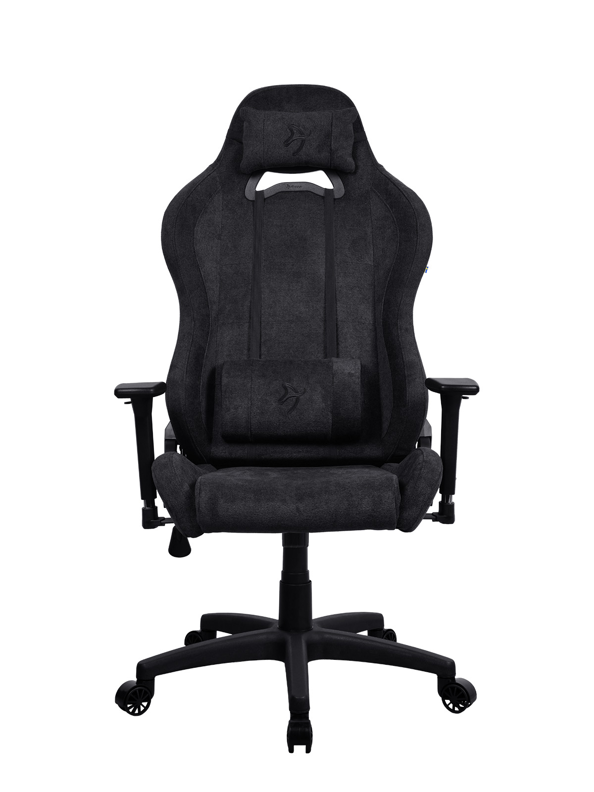Arozzi Metal/Reinforced nylon - Gaming Chair - Torretta Soft Fabric - Pure Black