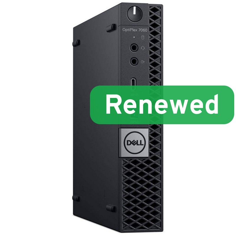 DELL Renewed Grade A - OptiPlex 7060 Micro - Intel Core i5 - i5‑8500T - 16 GB - SSD - 128 GB - Intel UHD Graphics 630 - Windows 11 Pro