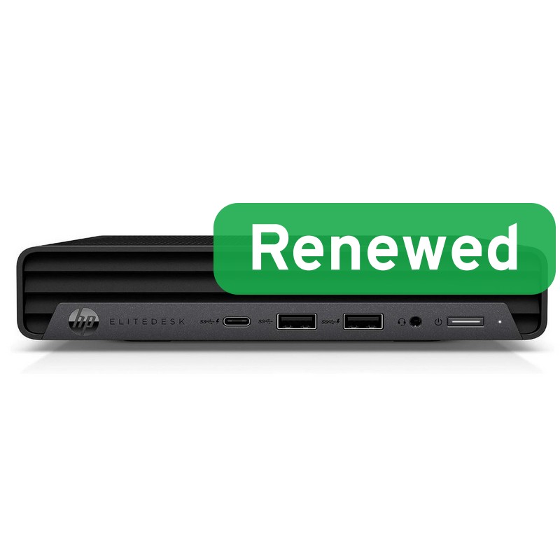 HP Renewed Grade A - EliteDesk 800 G6 - Intel Core i5 - i5-10500T - 8 GB - SSD - 256 GB - Intel UHD Graphics 630 - Windows 11 Pro