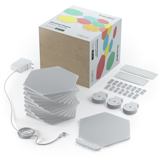Nanoleaf - Shapes Hexagons Smarter Kit (15 panels) - 16M+