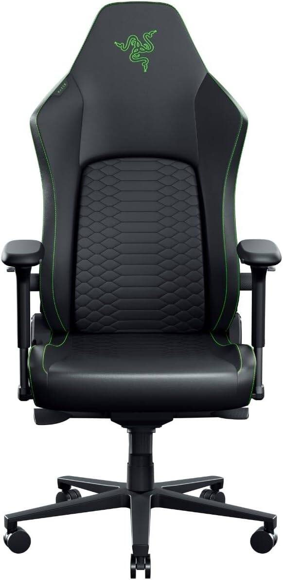 Razer Iskur V2 NewGen - Ergonomic Gaming Chair with Breathable Comfort - Black/Green