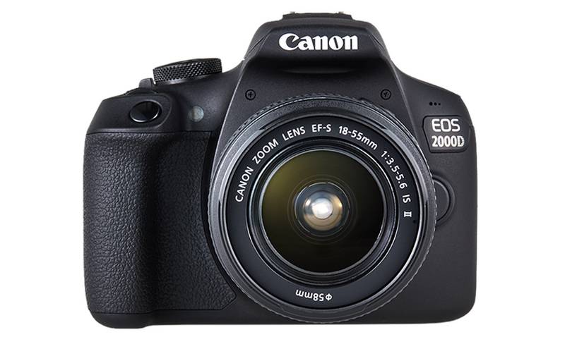 Canon - EOS - 2000D 18-55 IS II EU26 - SLR Camera Kit - Megapixel 24.1 MP - Image stabilizer - ISO sensitivity (max) 12800 - Display diagonal 3.0 " - Wi-Fi - Video recording - APS-C - Black