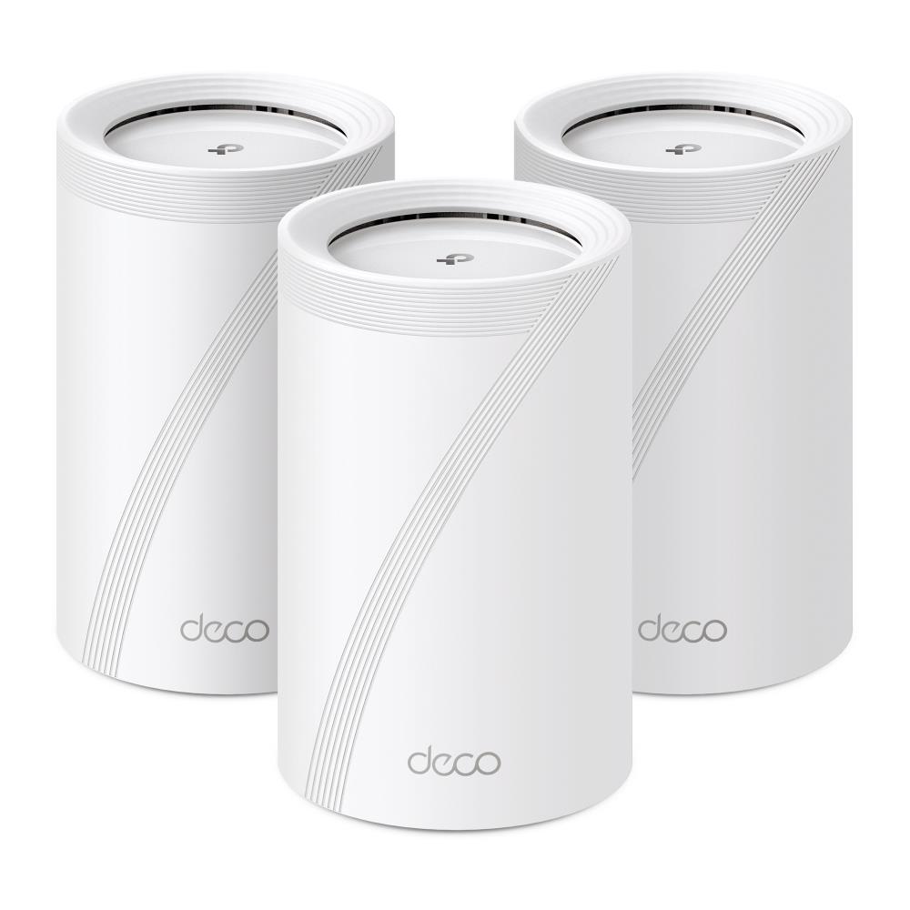 Wireless Router|TP-LINK|Wireless Access Point / Router|3-pack|9300 Mbps|Mesh|Wi-Fi 7|USB 3.0|4x2.5GbE|LAN \ WAN ports 4|Number of antennas 4|DECOBE65(3-PACK)