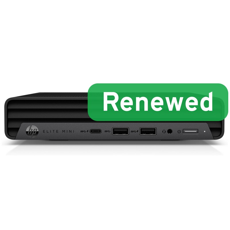 HP Renewed Grade A - Elite MINI 800 G9 - Intel Core i5 - i5-12500T - 16 GB - SSD - 256 GB - Intel UHD Graphics 770 - Windows 11 Pro