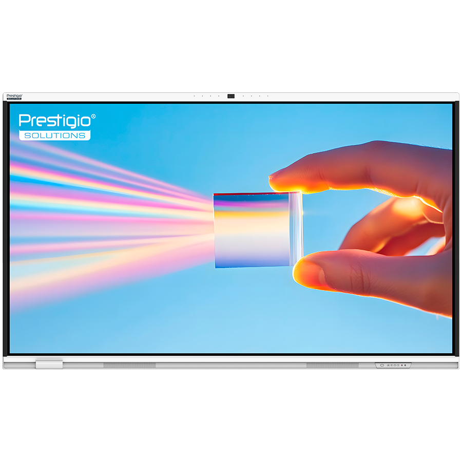 PRESTIGIO SOLUTIONS Multiboard 65'' Prism, Android 14, Google EDLA, AI Camera, 8/128GB, 50TP