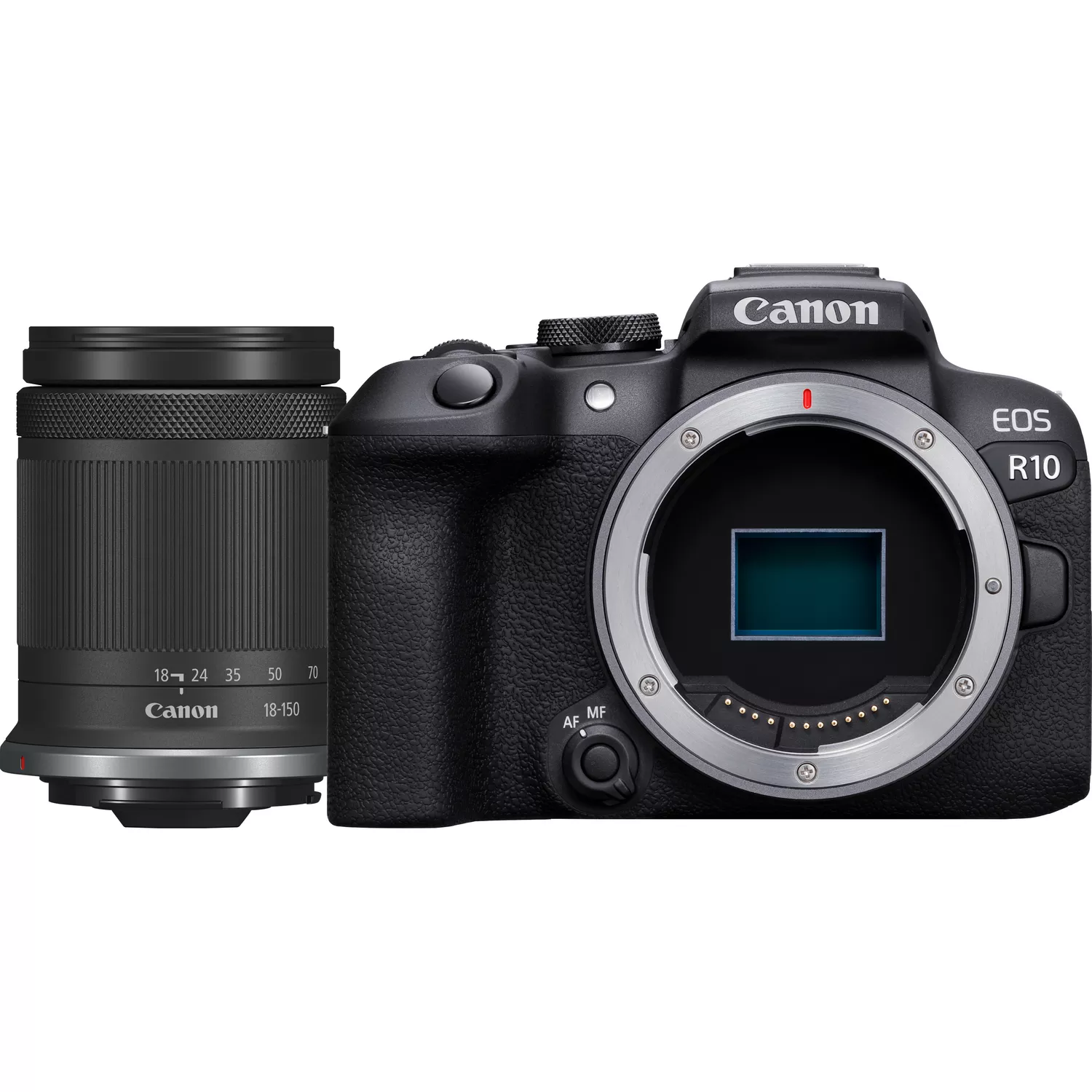 Canon - D.CAM EOS R10 RF-S 18-150 IS STM EU26 - Megapixel 24.2 MP - Image stabilizer - ISO sensitivity (max) 32000 - Wi-Fi - Video recording - Manual - CMOS - Black