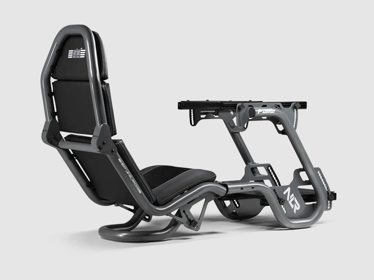 Next Level Racing - F-GT Pro Formula and GT Grey Edition - Racing Simulator Cockpit - Steel - Grey