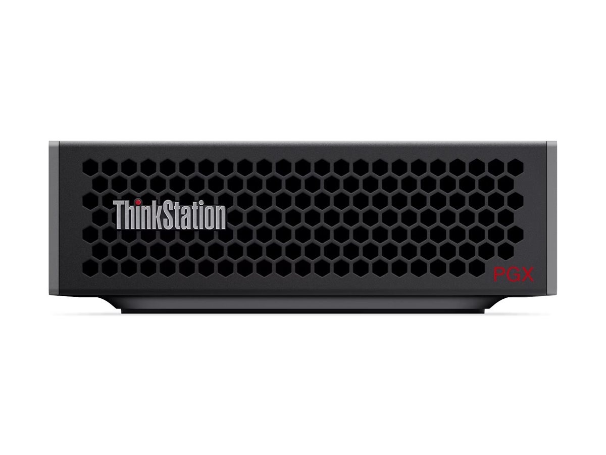 Lenovo ThinkStation - PGX - Desktop - SFF - NVIDIA GB10 Grace Blackwell Superchip - 10x Cortex-X925 + 10x Cortex-A725 - Internal memory 128 GB - LPDDR5X - 1000 GB - NVIDIA Blackwell Architecture - Keyboard language No keyboard - NVIDIA DGX OS - Warranty 1