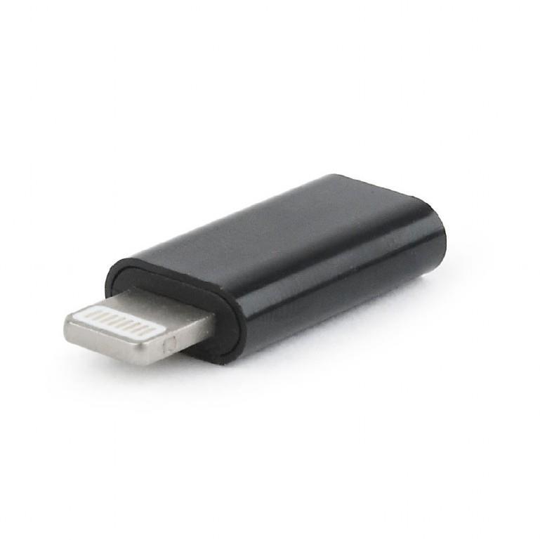 Cablexpert - USB Type-C adapter (CF/8pin M), Black