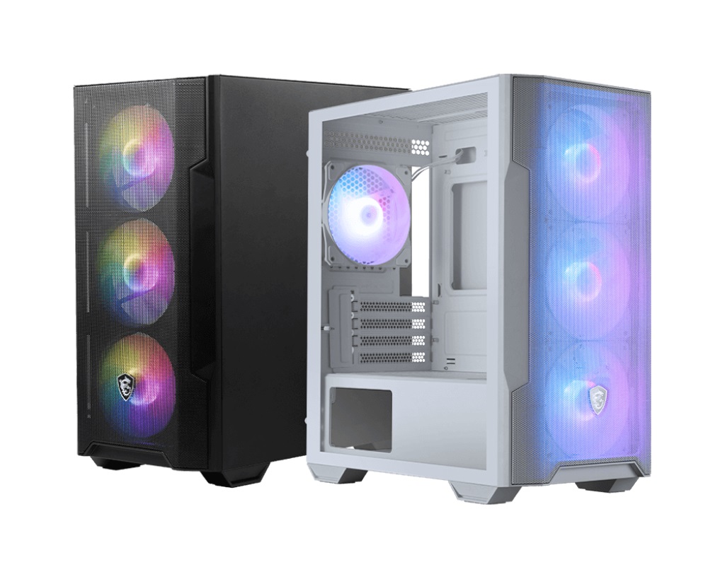 MSI PC Case - MAG FORGE M100R - Side window - Micro ATX Tower - ATX - White