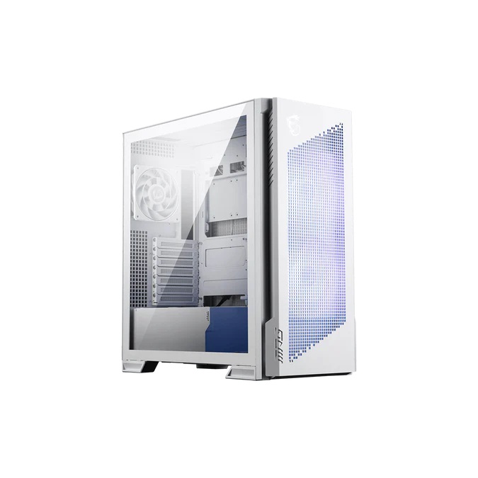 MSI - PC Case - MPG VELOX 300R AIRFLOW PZ WHITE - Mid-Tower - White