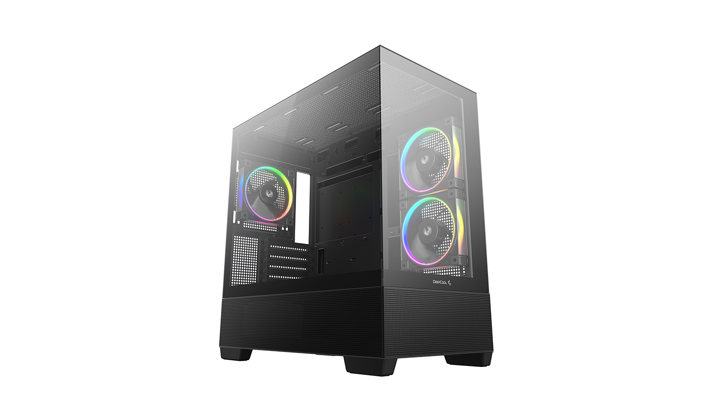 Deepcool Case - CG380 3F - Micro ATX - Black