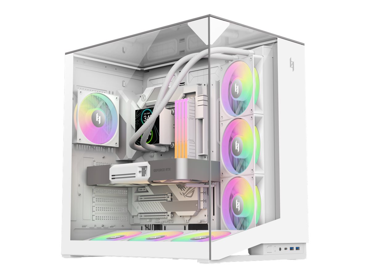 Gamemax Case - NEX C56 VC WH - ATX