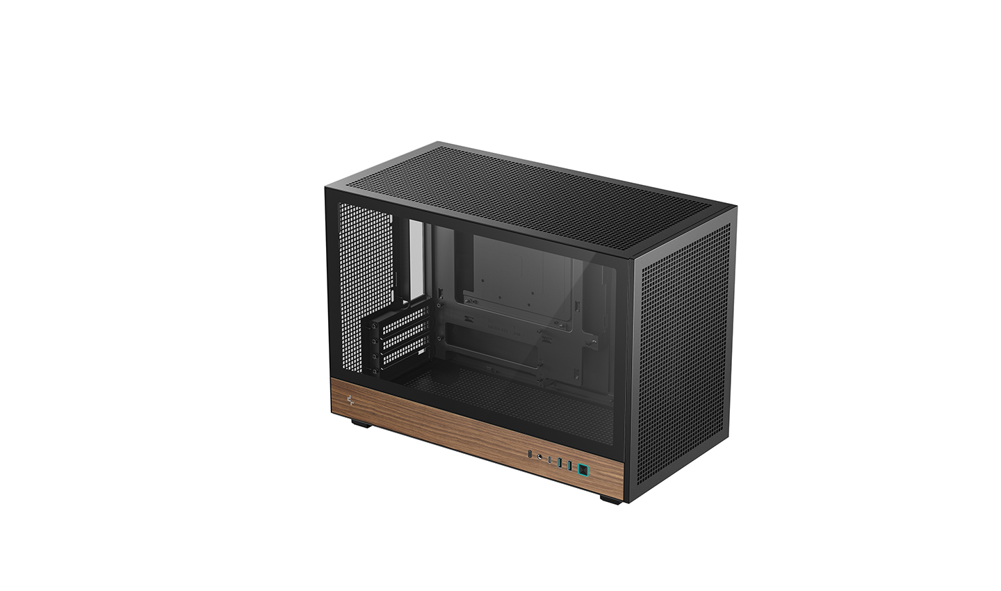 Deepcool Case - CH260 Wood - Micro Tower - Black