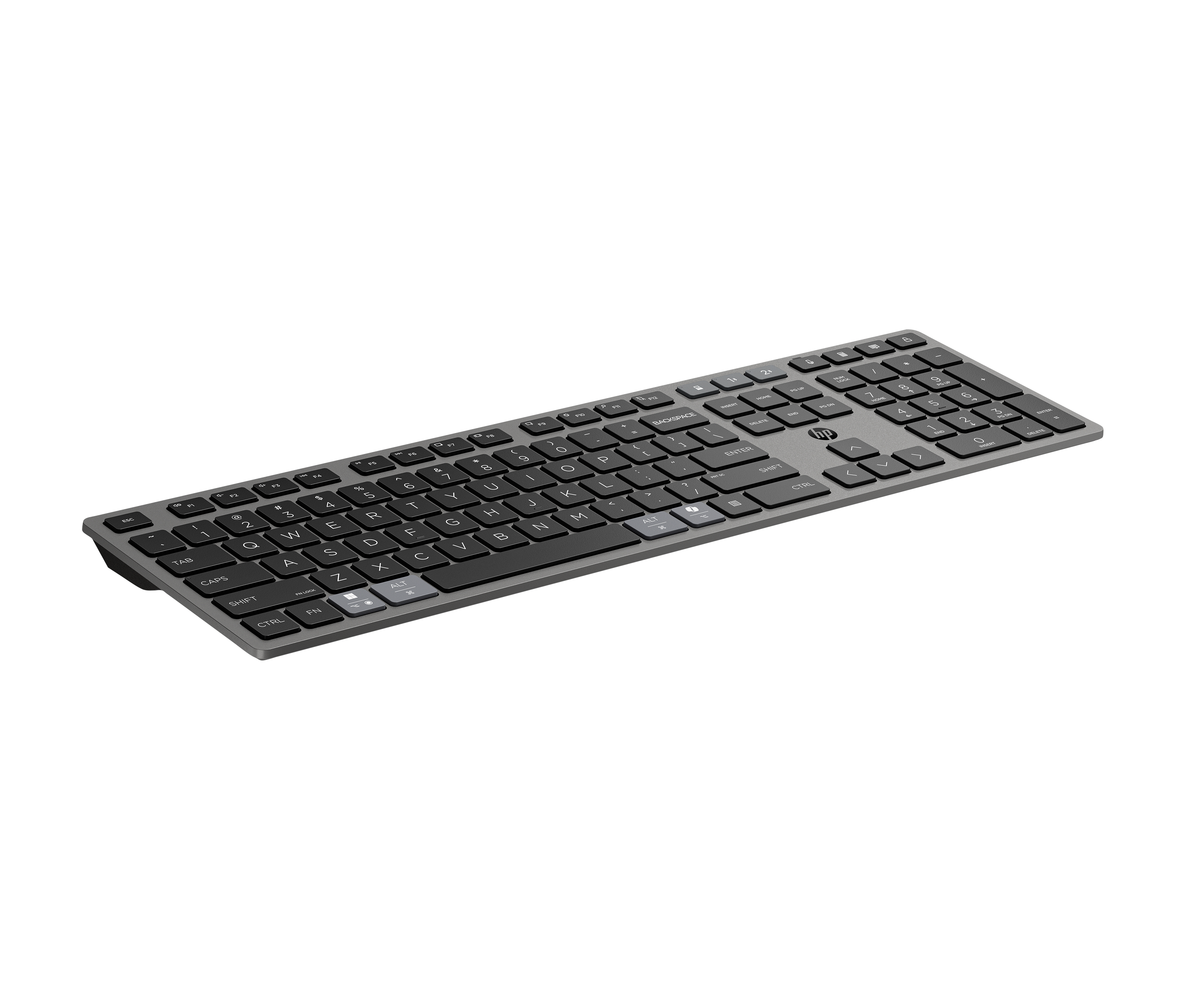HP 725 Wireless Mouse Keyboard Combo - Multi-Device, Dual-Mode, Programmable, Rechargeable, 4000 dpi, spill resistant - Nightfall Black - ENG