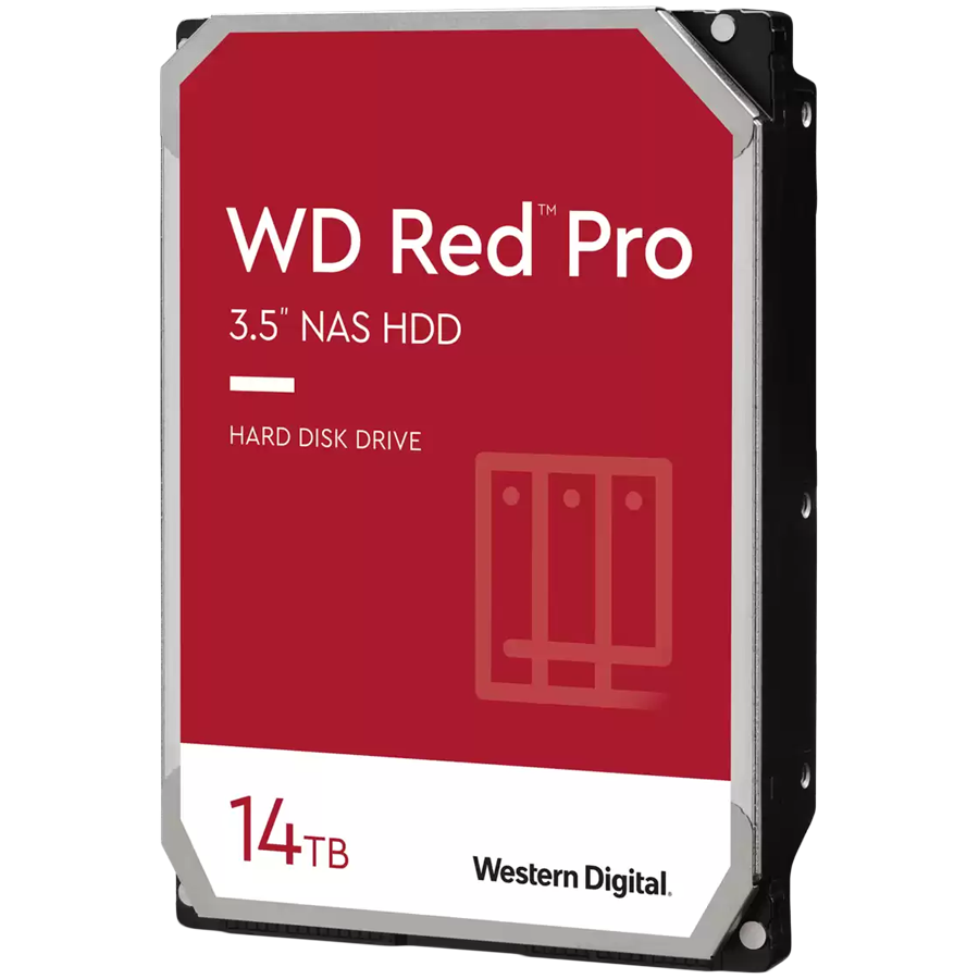 HDD NAS WD Red Pro (3.5'', 14TB, 512MB, 7200 RPM, SATA 6 Gb/s)