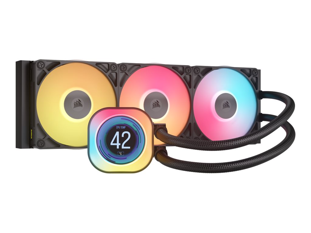 Corsair - Liquid CPU Cooler - iCUE LINK TITAN 360 RX LCD - Intel, AMD