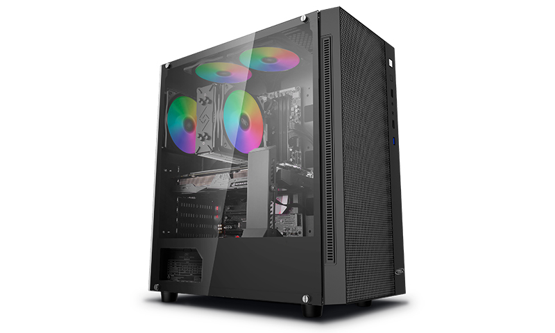 Deepcool - MATREXX 55 MESH - Side window - E-ATX - ATX PS2 (Length less than 170mm) - Black