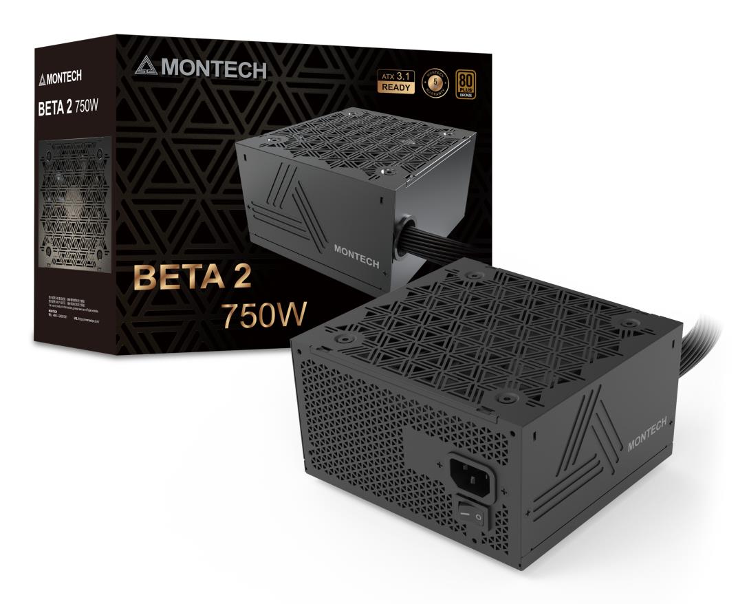Power Supply|MONTECH|BETA 2|ATX|PC|100 - 240 V|750 W|BETA2750W