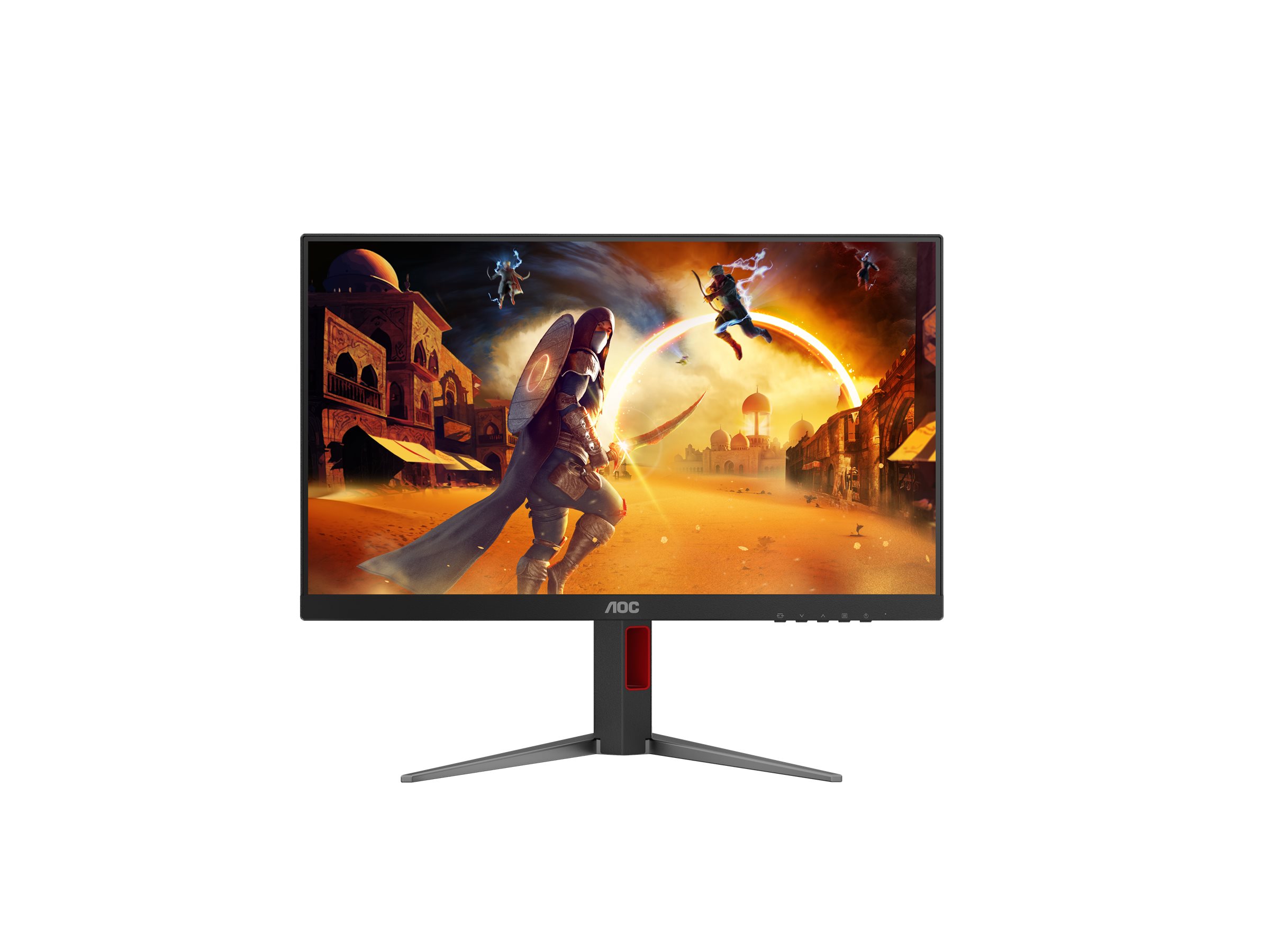 AOC - 24G4HA - 24 " - Fast IPS - FHD - 16:9 - 200 Hz - 0.5 ms - 1920 x 1080 pixels - 300 cd/m² - HDMI ports quantity 2 - Black, Red