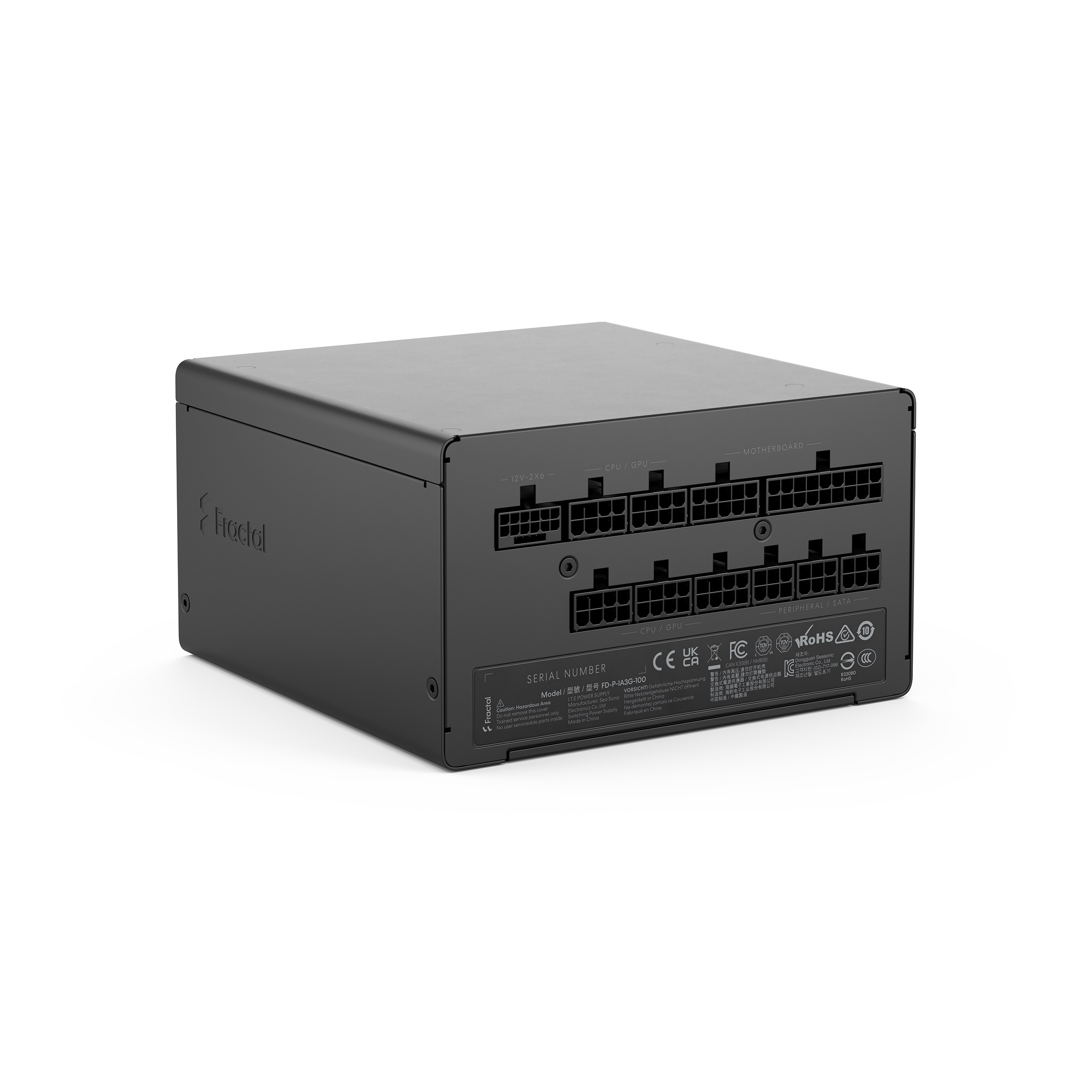 Fractal Design Power Supply, Black - Ion 3 Gold - 1000 W
