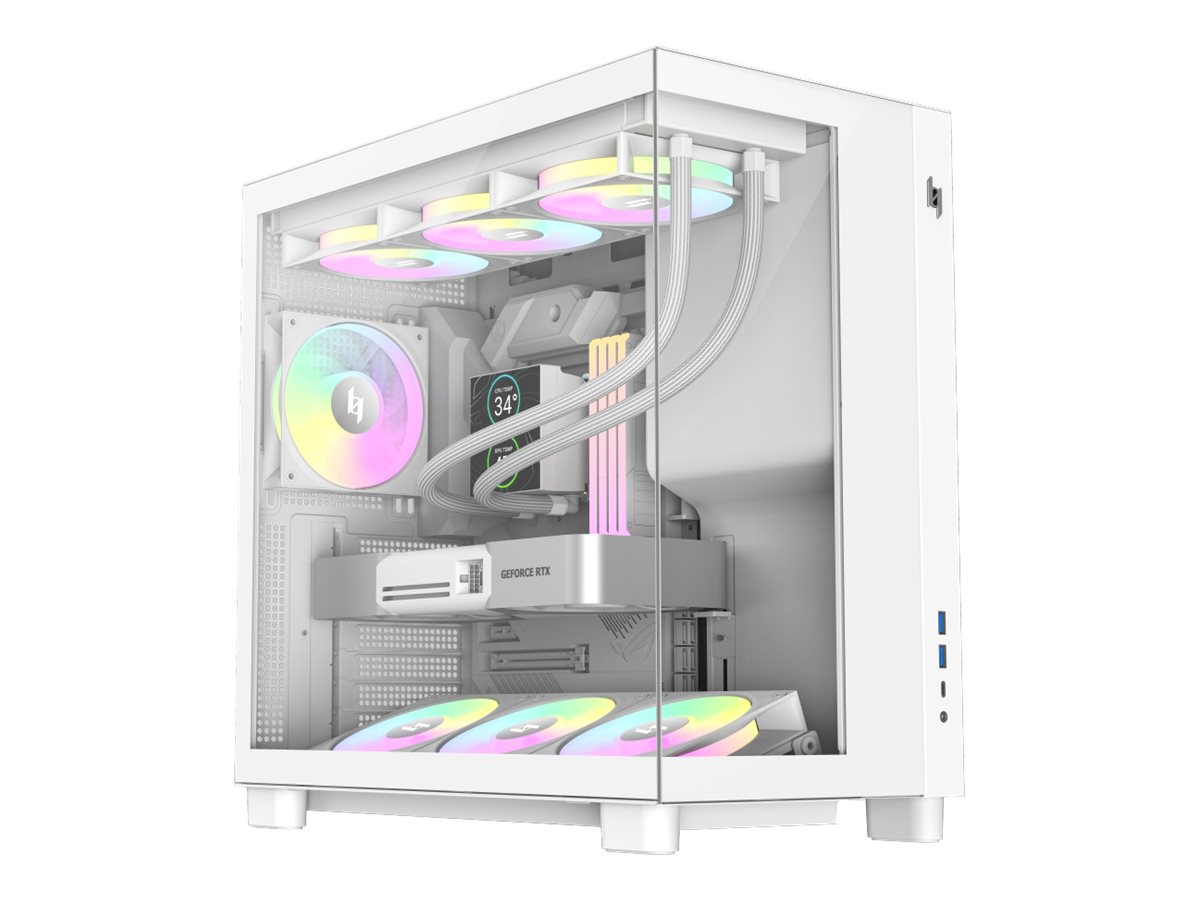 Gamemax Case - NEX C53 WH - ATX/BTF