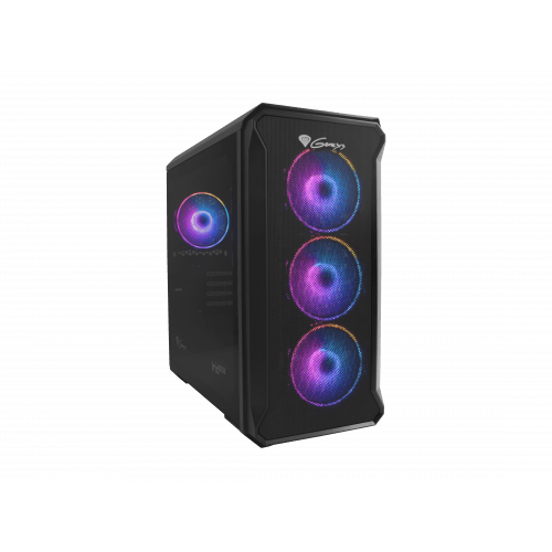 GENESIS IRID 503 ARGB Pc case, Micro tower, 2xUSB 2.0, 2x Jack, 1xUSB 3.0, Black - Genesis - IRID 503 ARGB - ATX - Black
