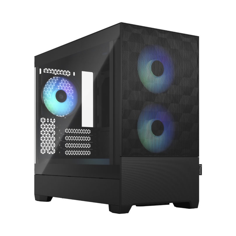 Fractal Design - Pop Mini Air RGB - Side window - mATX, Mini ITX - ATX - Black TG Clear Tint
