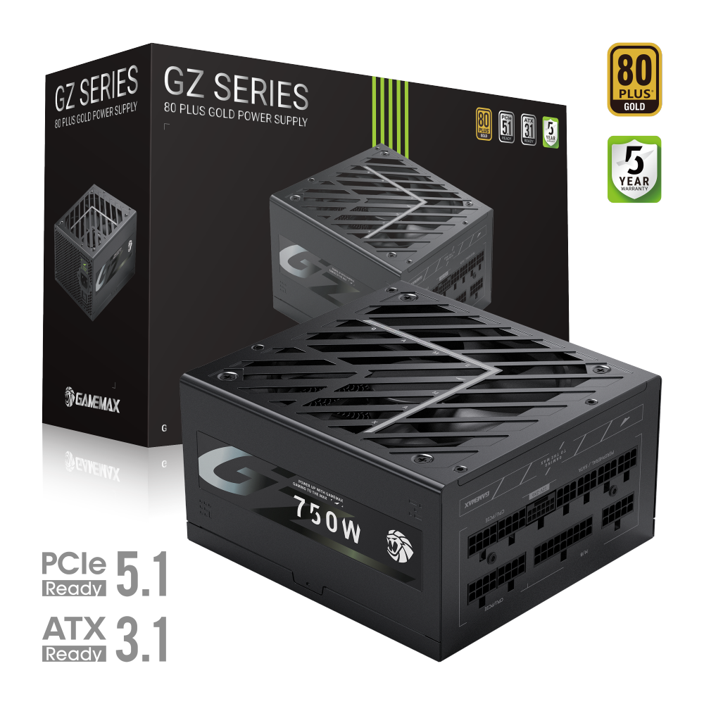 Gamemax PSU - GZ 750G - 750 W - Gold - Full Modular
