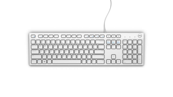 Dell - KB216 - Multimedia - Wired - EN - White - USB