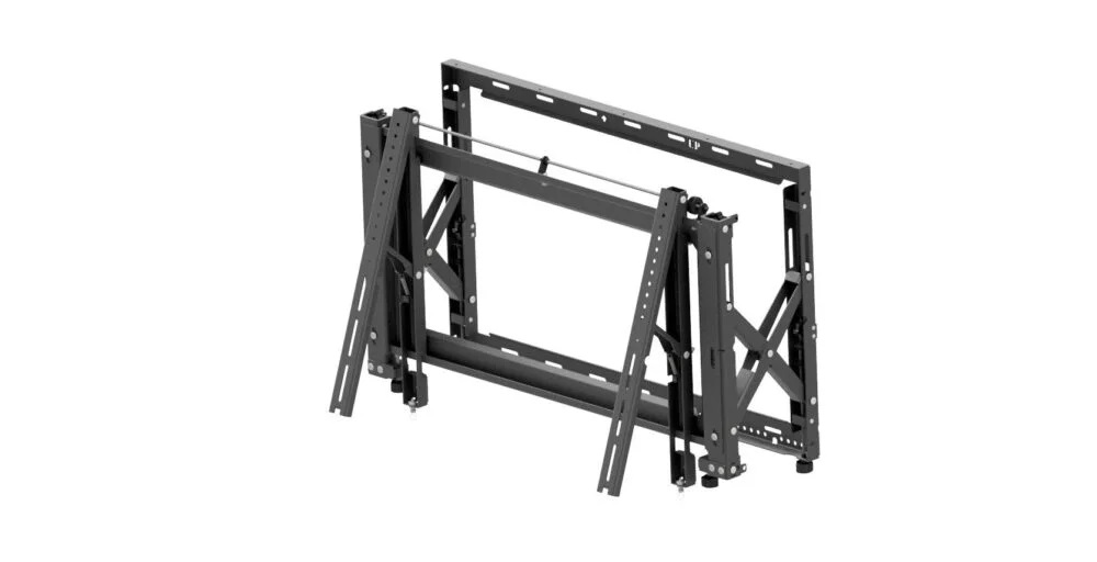 EDBAK - Wall mount - VWPOP95-L - 70-98 " - Maximum weight (capacity) 130 kg - Black