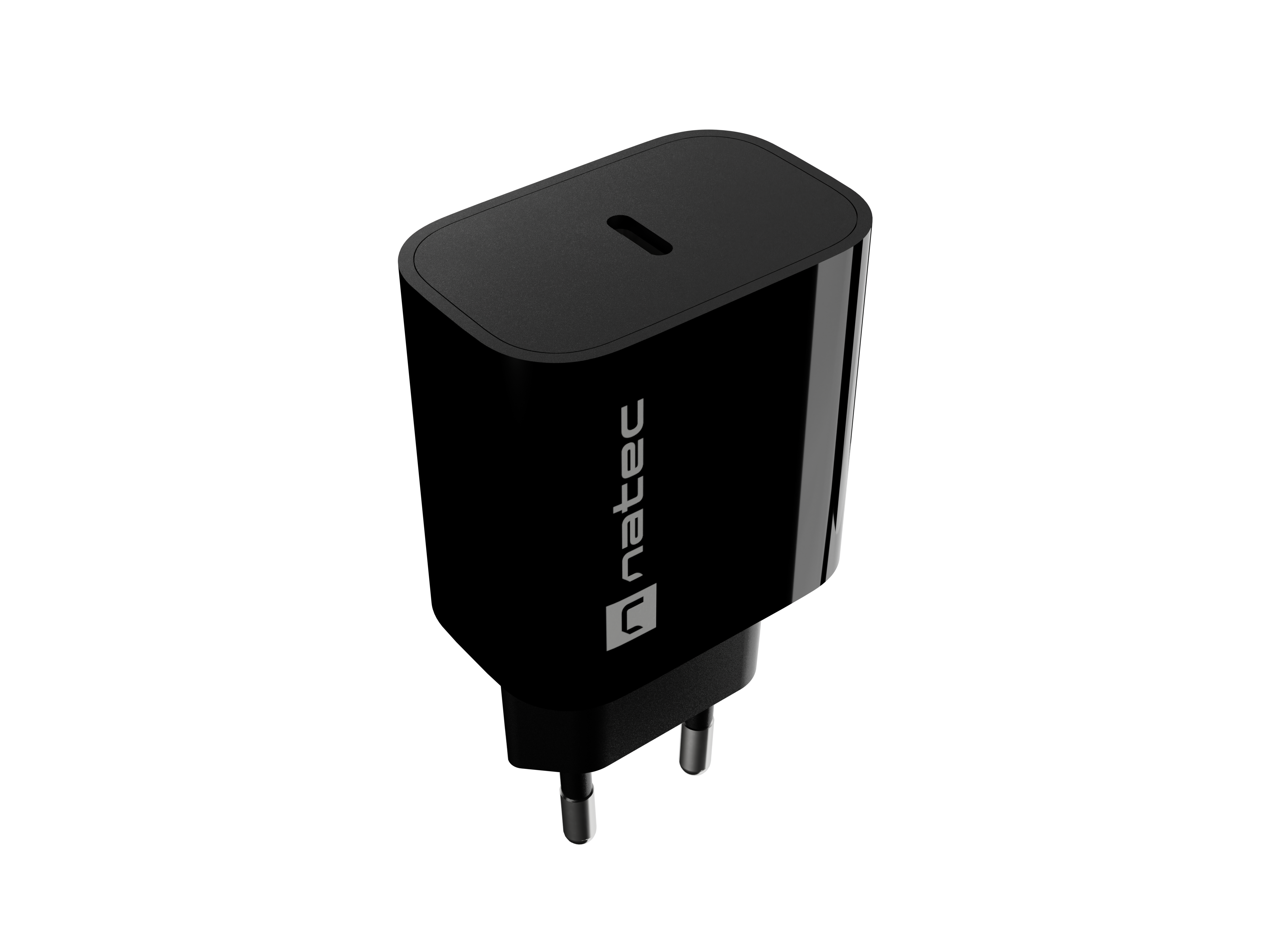 Natec Ribera USB Charger 1X USB-C 20W, Black